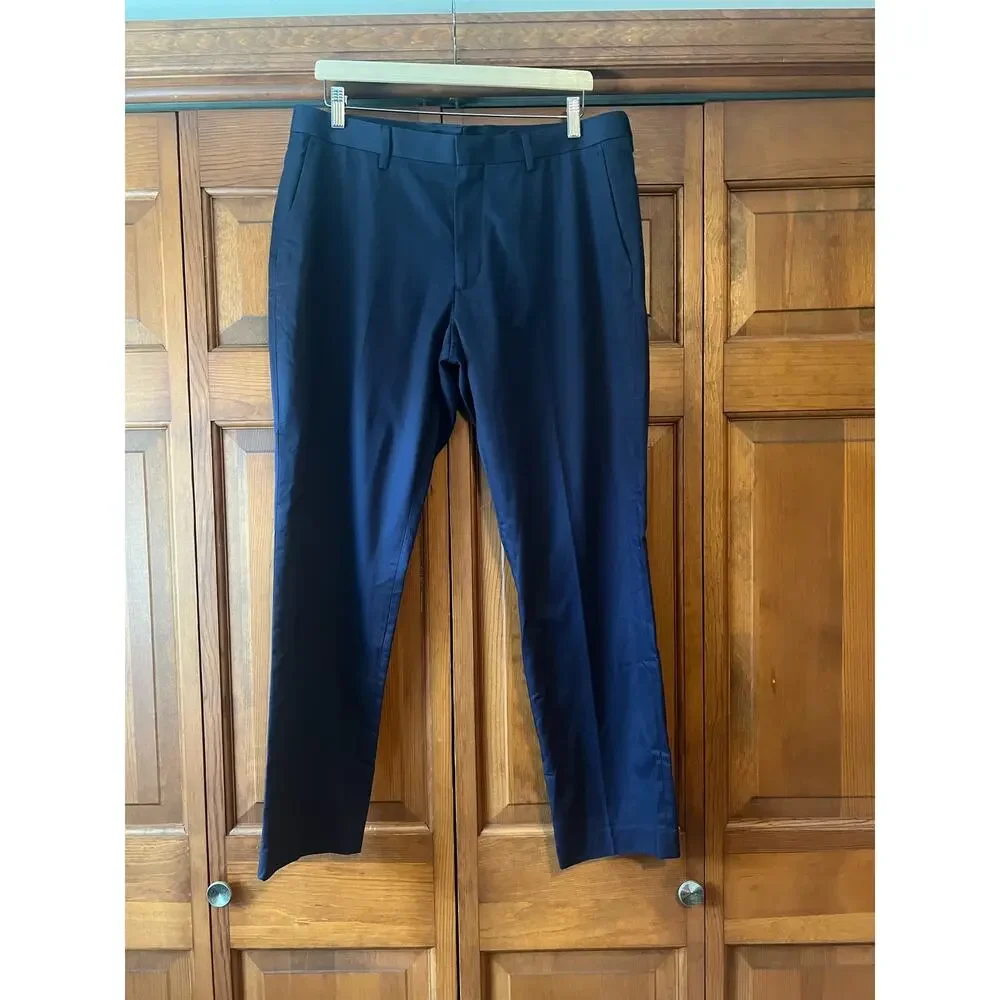 NWOT J. Crew Men's Ludlow Slim-Fit Suit Pant Italian Chino Navy Blue Size 34x30